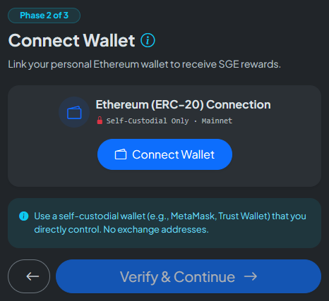 Step 4a: Connect Wallet Button